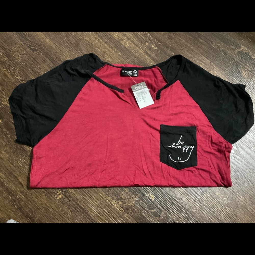 NWT rue21 be happy tee - Picture 2 of 2
